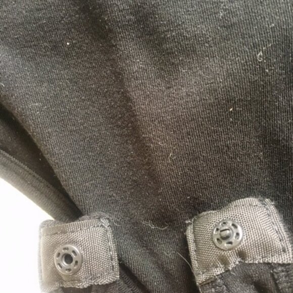 Cest Moi Black cross over ballet style black bamboo bodysuit in sm/m - Picture 6 of 7